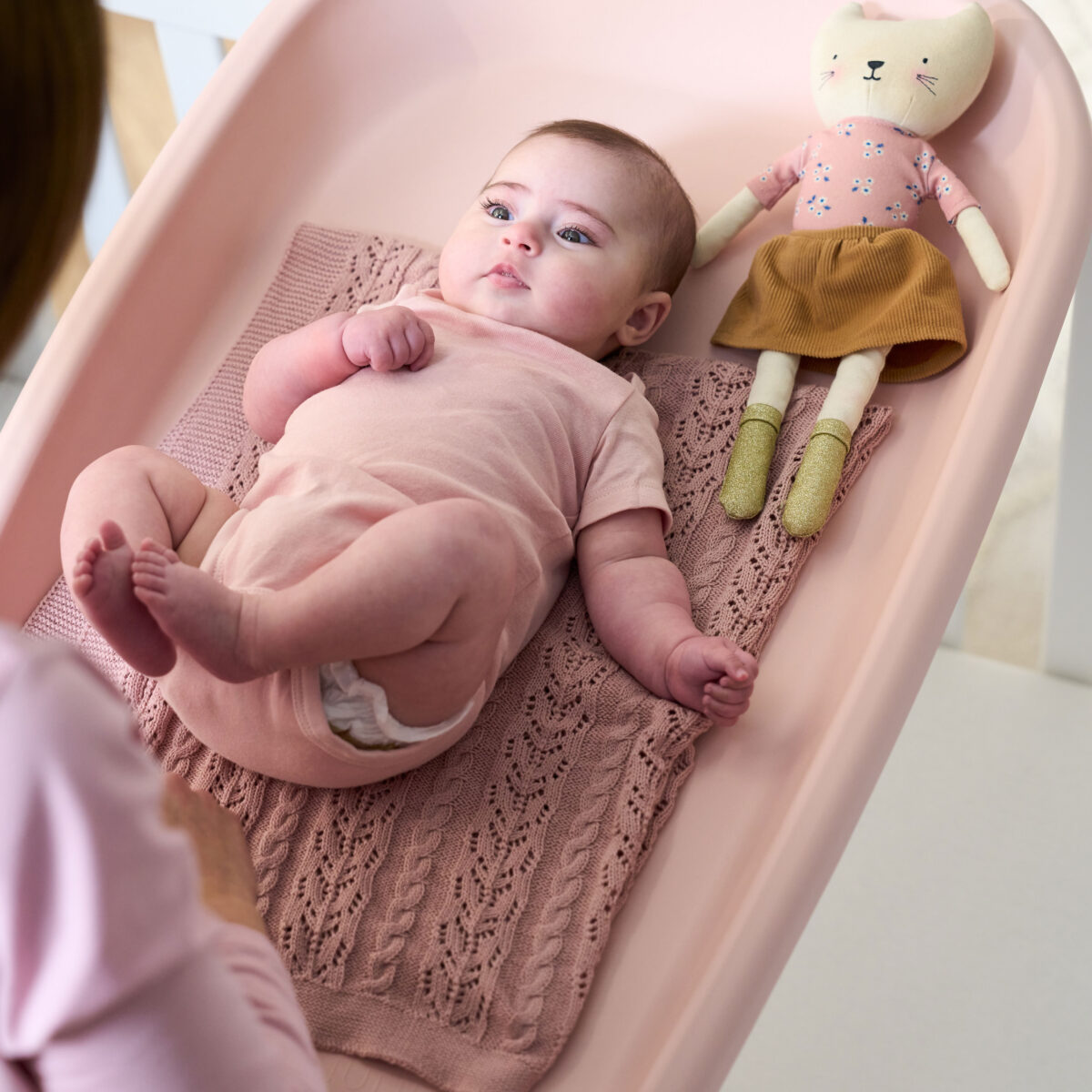 Tutti Bambini Cushi Baby Changing Mat in Petal 15