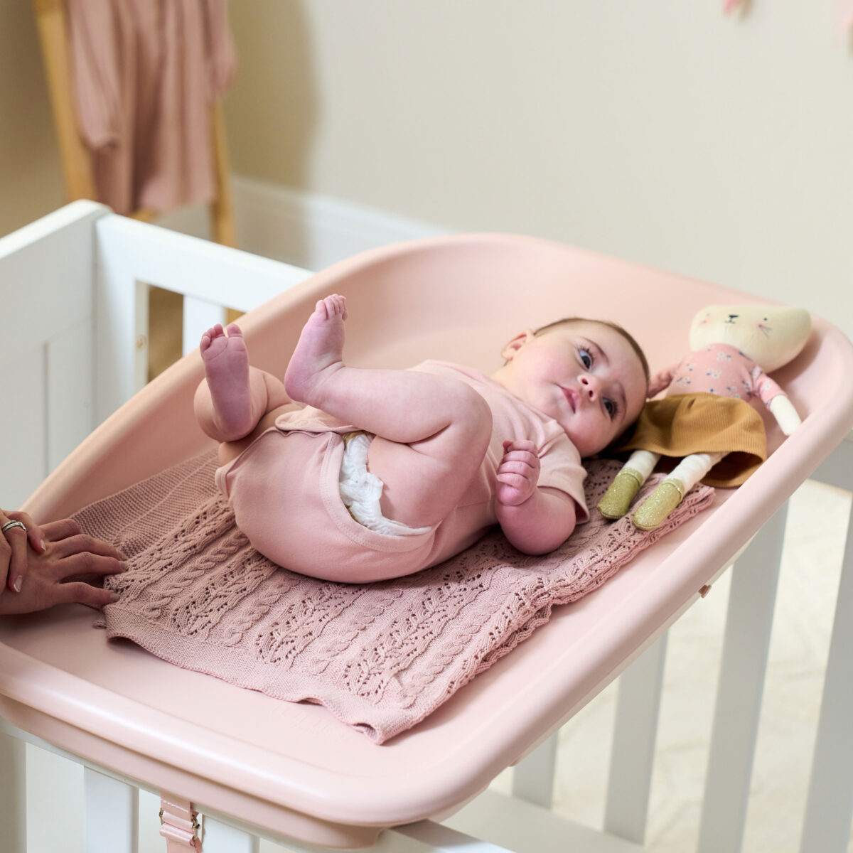 Tutti Bambini Cushi Baby Changing Mat in Petal 12