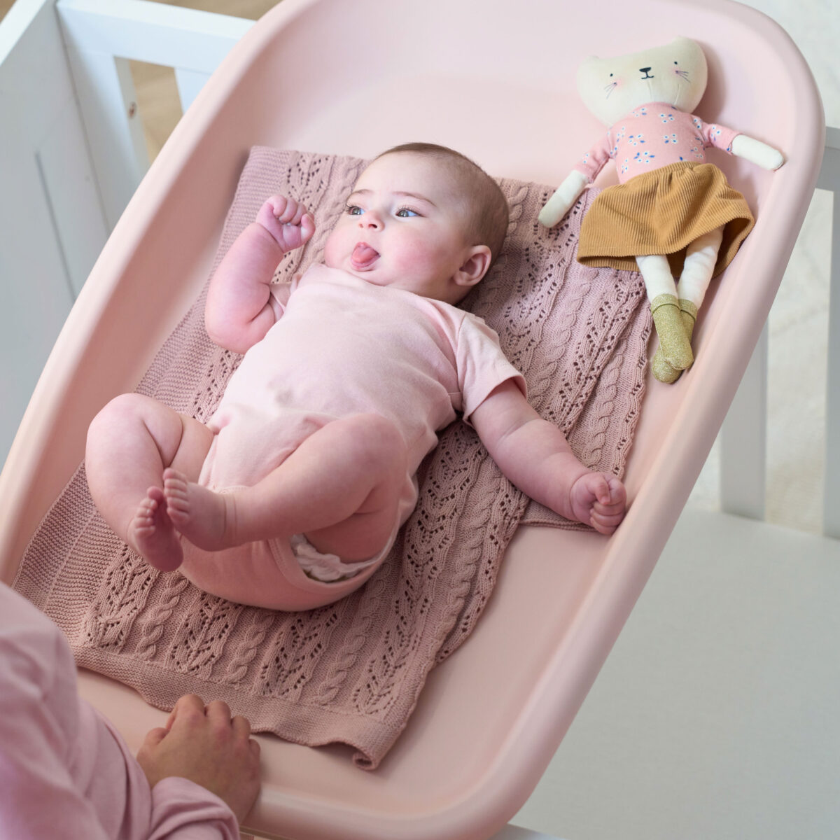 Tutti Bambini Cushi Baby Changing Mat in Petal 3