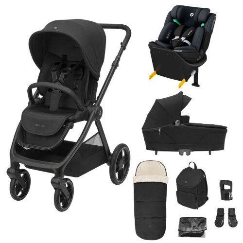 Maxi Cosi Oxford+ Bundle with accessories and Emerald 360S - Twillic Black