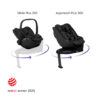 Silver Cross Glide Infant Carrier and Approach 360 & ISOFIX Base – Iconic Black 2