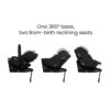 Silver Cross Glide Infant Carrier and Approach 360 & ISOFIX Base – Iconic Black 3