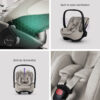 Silver Cross Glide Infant Carrier & Approach Plus 360 with ISOFIX Base in Natural Taupe 7