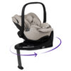 Silver Cross Glide Plus 360 Infant Car Seat & Base Plus 360 Natural Taupe 2