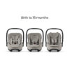 Silver Cross Glide Plus 360 Infant Car Seat & Base Plus 360 Natural Taupe 7