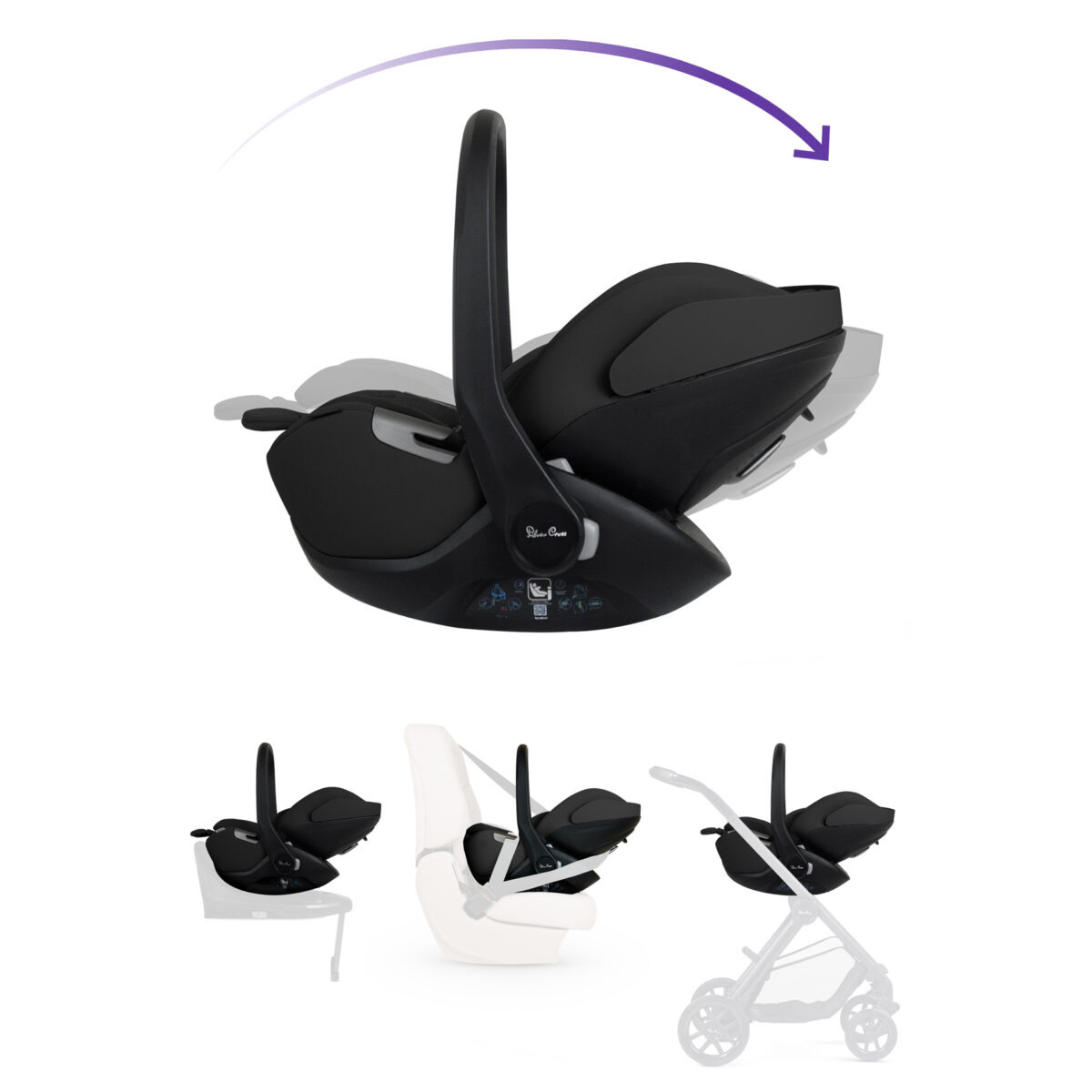 Silver Cross Glide Plus 360 in Iconic Black 5
