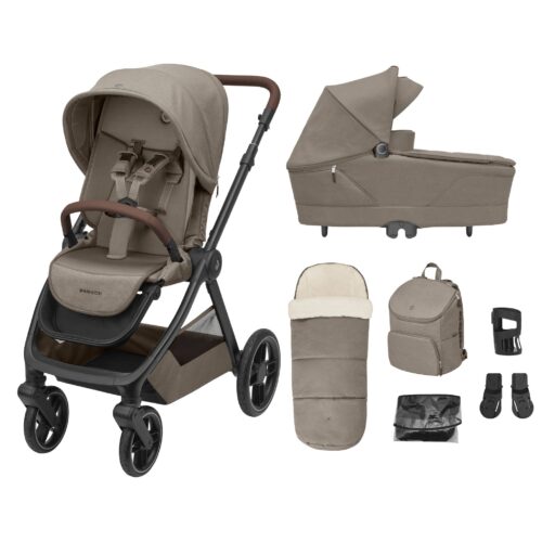 Maxi Cosi Oxford+ Essential Bundle with Accessories - Twillic Truffle