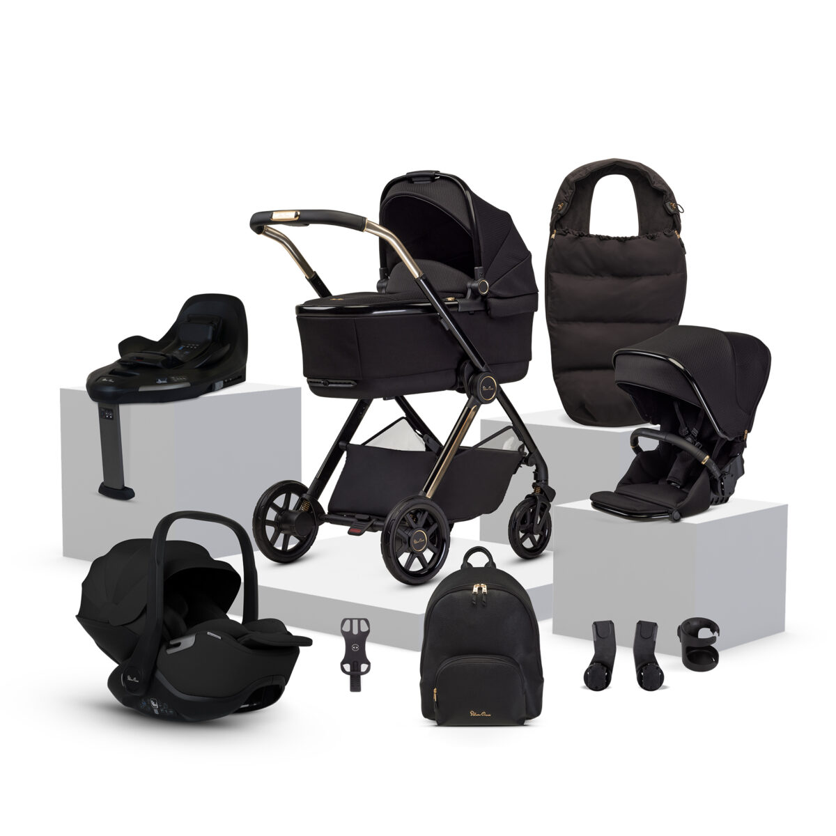 Silver Cross Reef 2 Special Edition Ultimate 360 Car Seat Bundle with Glide Plus 360 Car Seat & ISOFIX Base - Espresso