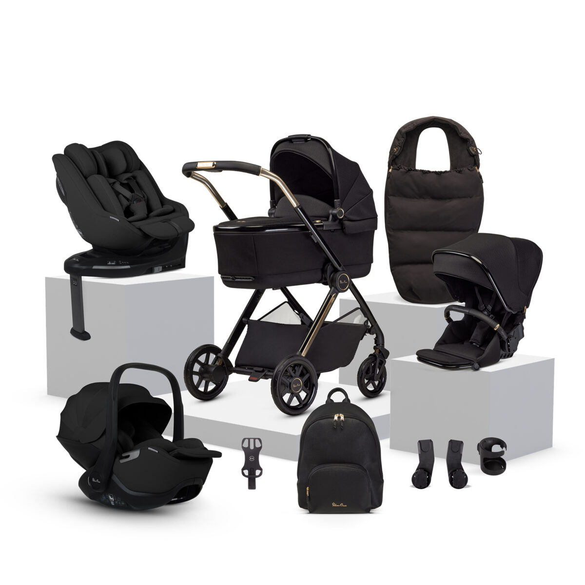 Silver Cross Reef 2 Special Edition Ultimate 360 Family Bundle with Glide Plus 360, Approach Plus 360 & Plus 360 Base - Espresso