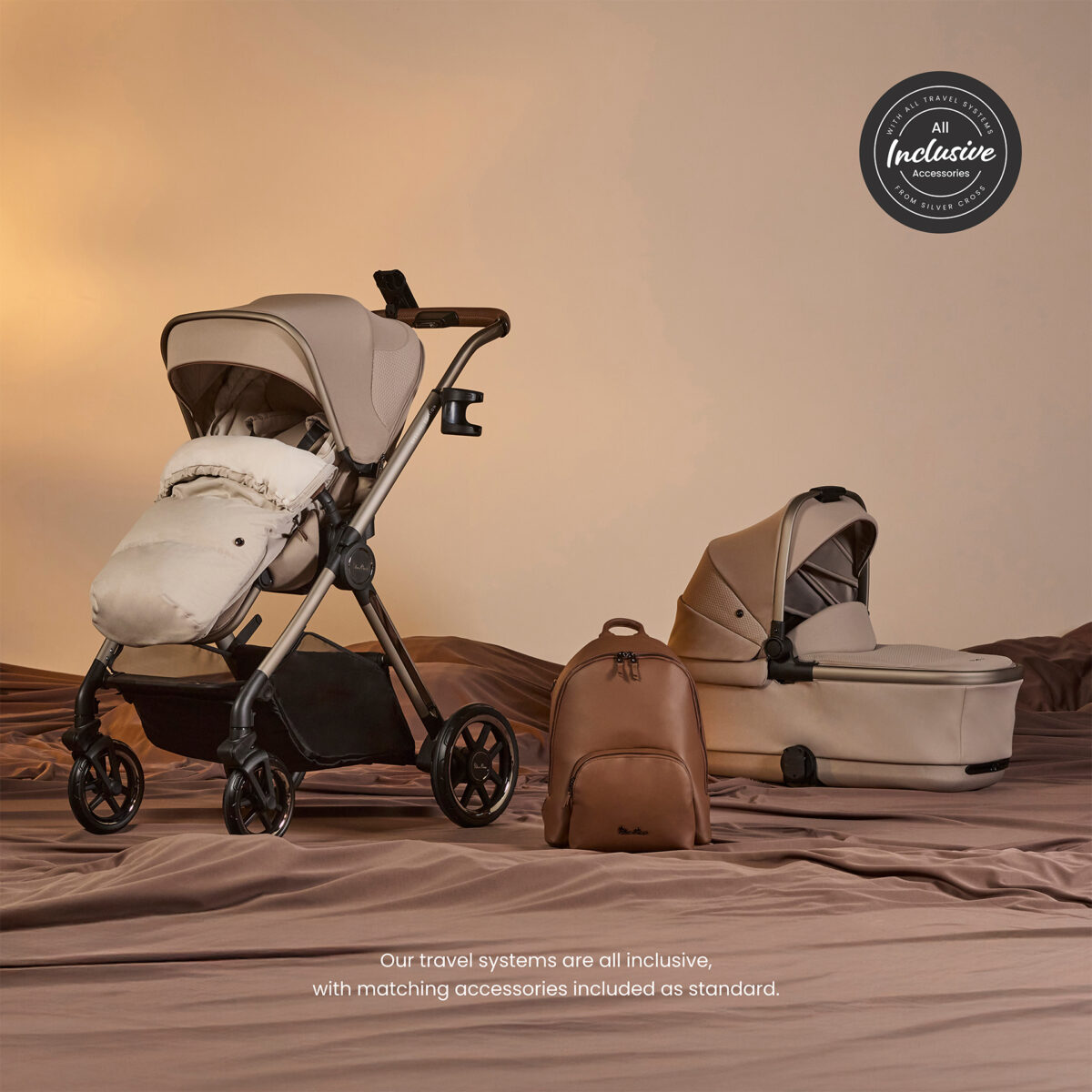 Silver Cross Reef 2 Special Edition Ultimate 360 Car Seat Bundle with Glide Plus 360 Car Seat & ISOFIX Base - Frappe 6