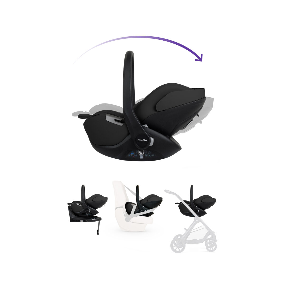 Silver Cross Reef 2 Special Edition Ultimate 360 Car Seat Bundle with Glide Plus 360 Car Seat & ISOFIX Base - Frappe 11
