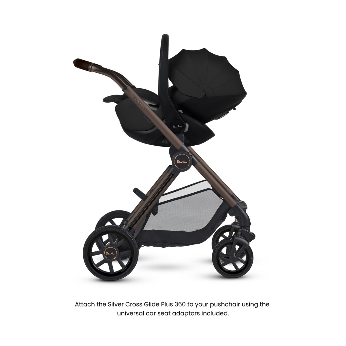 Silver Cross Reef 2 Special Edition Ultimate 360 Car Seat Bundle with Glide Plus 360 Car Seat & ISOFIX Base - Ganache 6
