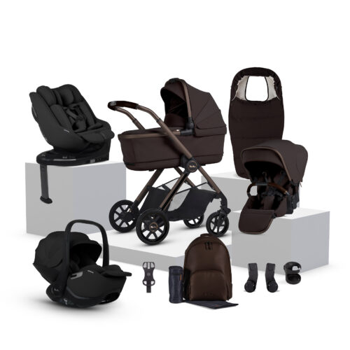 Silver Cross Reef 2 Special Edition Ultimate 360 Family Bundle with Glide Plus 360, Approach Plus 360 & Plus 360 Base - Ganache