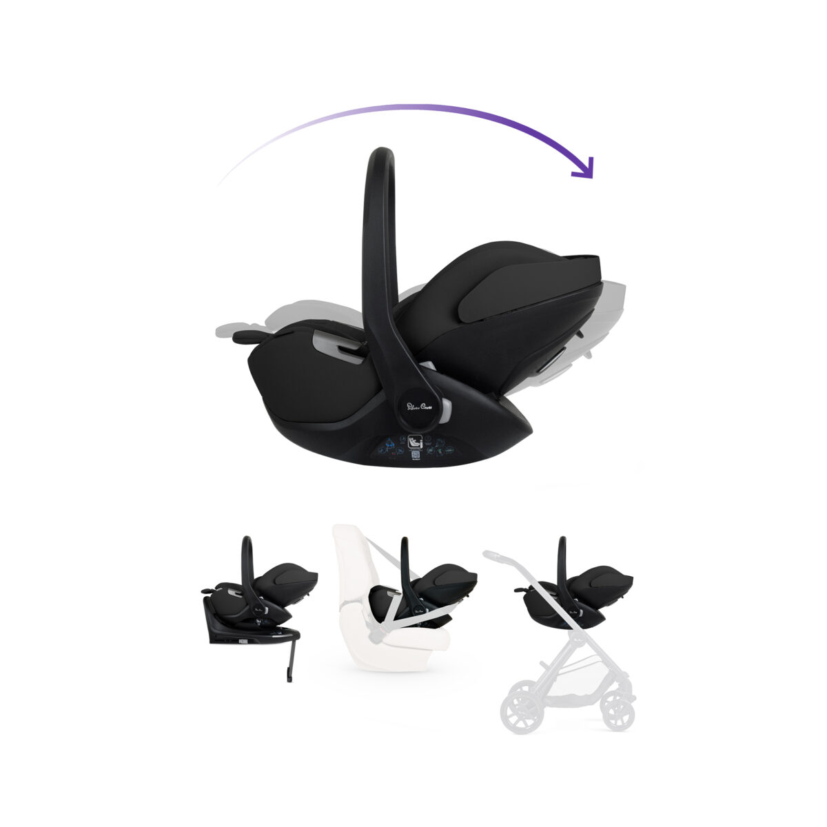 Silver Cross Reef 2 Ultimate 360 Car Seat Bundle with Glide Plus 360 Car Seat & ISOFIX Base - Mocha 8