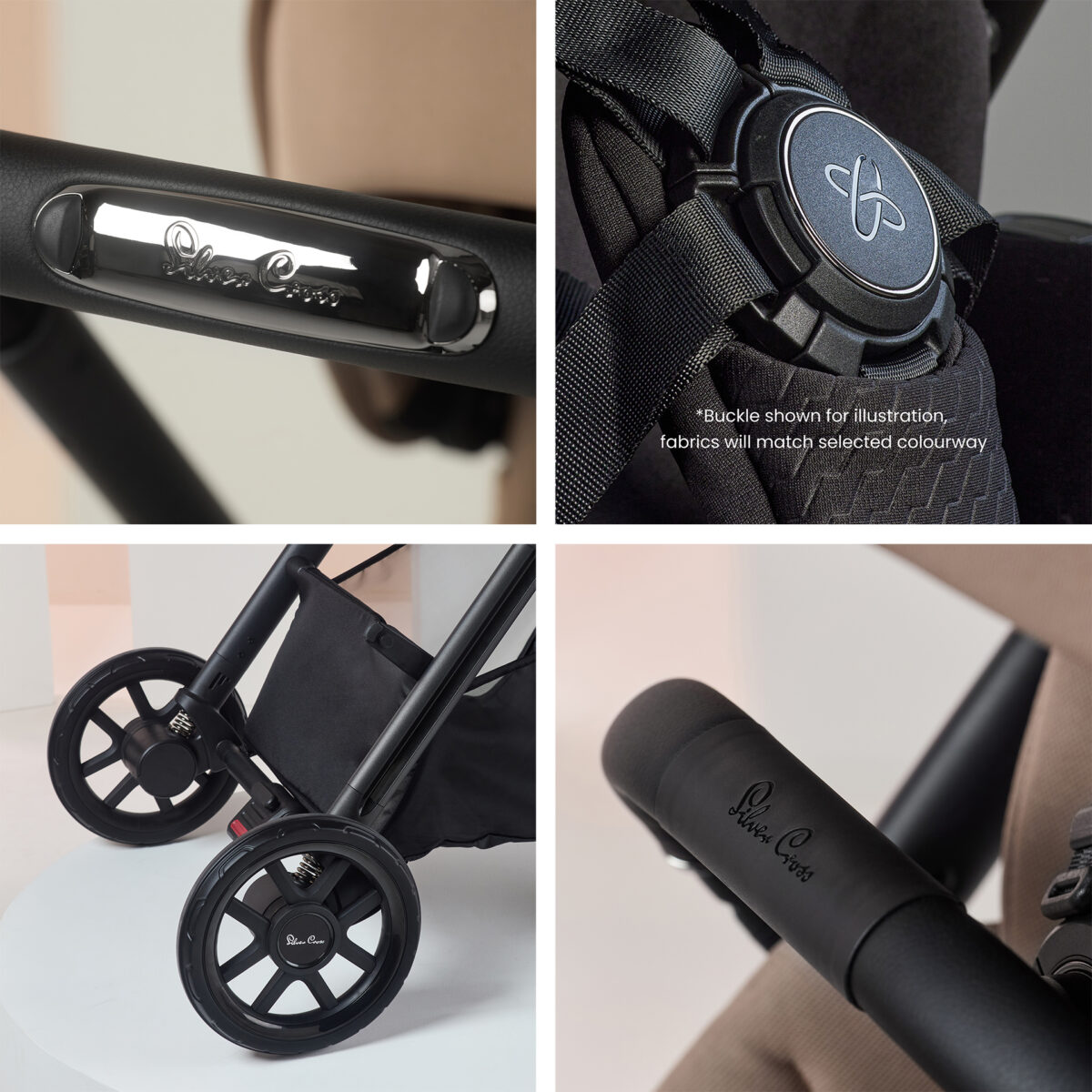 Silver Cross Reef 2 Ultimate 360 Family Bundle with Glide Plus 360, Approach Plus 360 & Plus 360 ISOFIX Base - Mocha 9