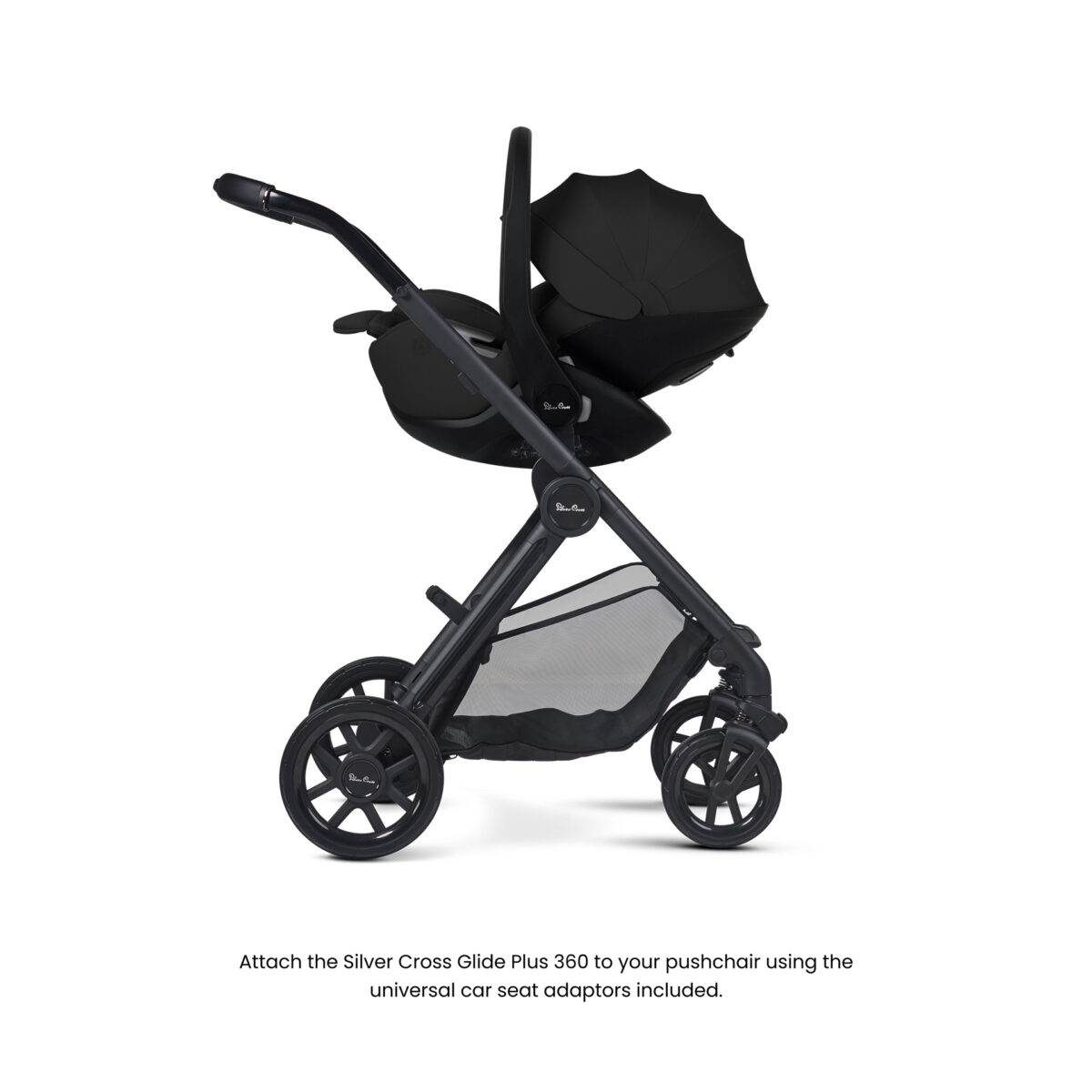 Silver Cross Reef 2 Ultimate 360 Family Bundle with Glide Plus 360, Approach Plus 360 Car Seat & Plus 360 Base - Space 4