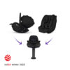 Silver Cross Reef 2 Ultimate 360 Family Bundle with Glide Plus 360, Approach Plus 360 Car Seat & Plus 360 Base - Space 9