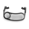 UPPAbaby stroller snack tray with cup holder and clear plastic surface for snacks and drinks.