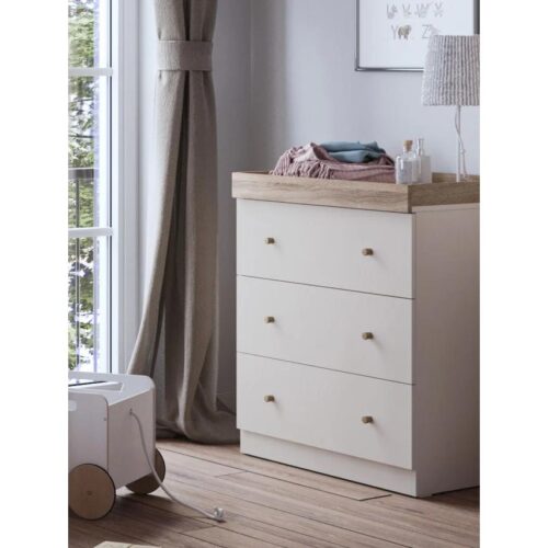Little Acorns Burlington Dresser - Cashmere & Truffle Oak 1