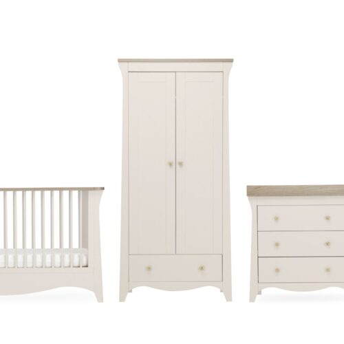 CuddleCo Clara 3 Piece Nursery Furniture Set – Cashmere