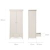 CuddleCo Clara 2 Door Nursery Wardrobe – Cashmere 5