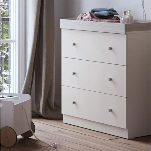 Little Acorns Burlington Dresser - Cashmere & Grey Ash 1