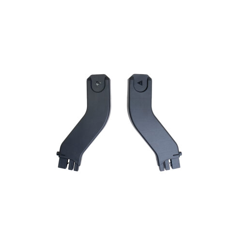 Pair of black iCandy car seat adaptors for stroller attachment.