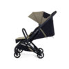 Sage iCandy stroller with fully extended canopy and reclined seat.