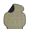Sage padded stroller seat liner with harness slots displayed flat.