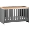 Little Acorns Burlington Cot Bed - Anthracite Grey & Oak 2