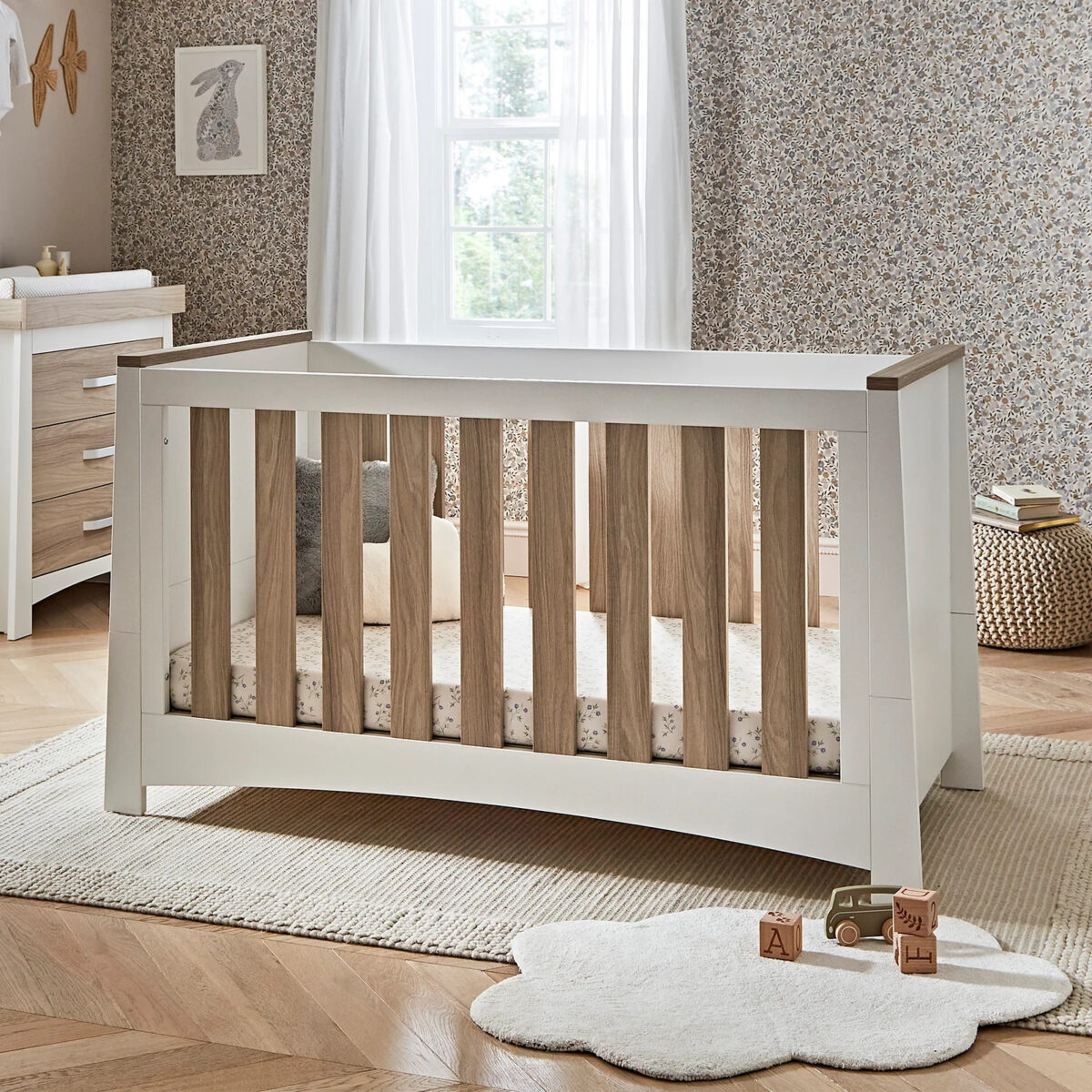 CuddleCo Ada Dresser Changer in white & ash 5