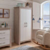 CuddleCo Lana Wardrobe – Ash & White | Nursery Storage 4