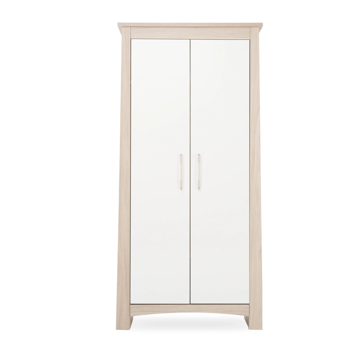 CuddleCo Lana Wardrobe – Ash & White | Nursery Storage