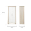 CuddleCo Lana Wardrobe – Ash & White | Nursery Storage 3