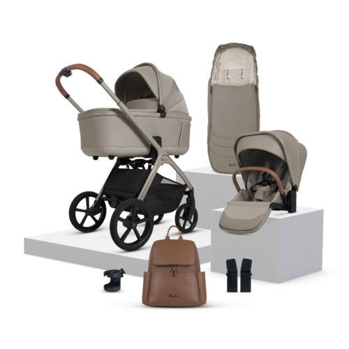 Silver Cross Cove Pushchair Bundle with Accessories – Champagne