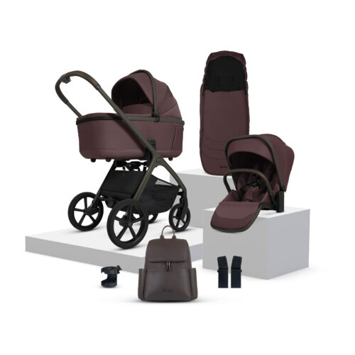 Silver Cross Cove Pushchair Bundle with Accessories – Damson