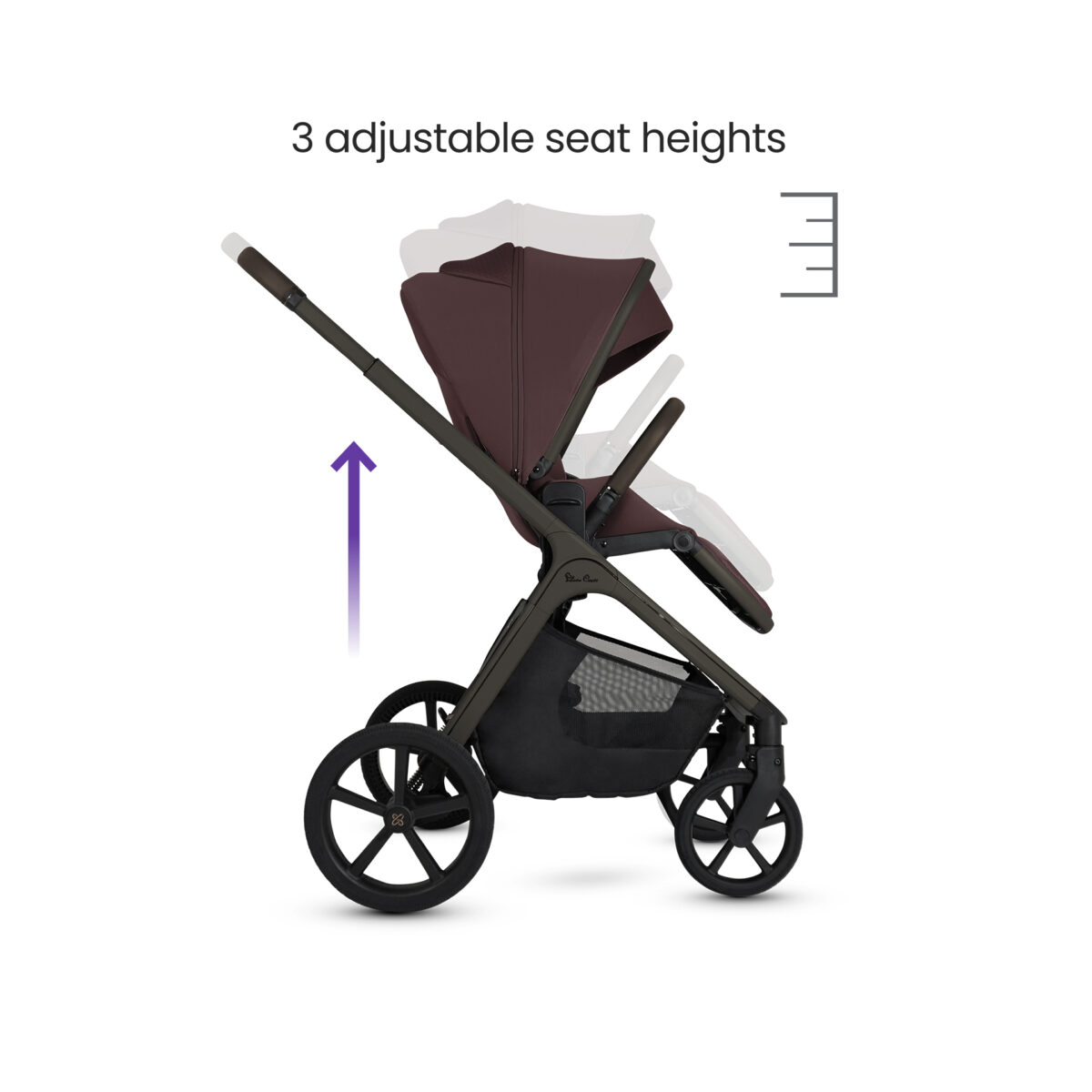 Silver Cross Cove Pushchair Bundle with Accessories – Damson 7