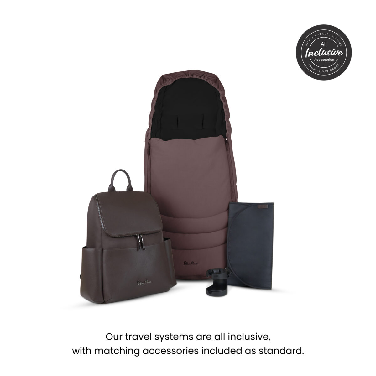 Silver Cross Cove Pushchair Bundle with Accessories – Damson 9