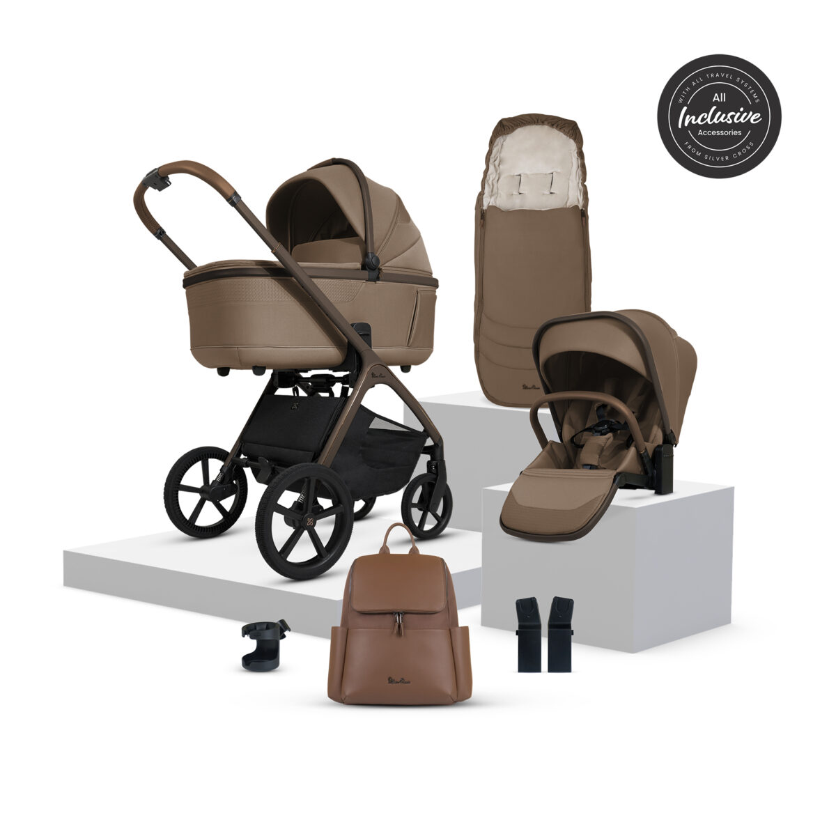 Silver Cross Cove Pushchair Bundle with Accessories – Maple 13