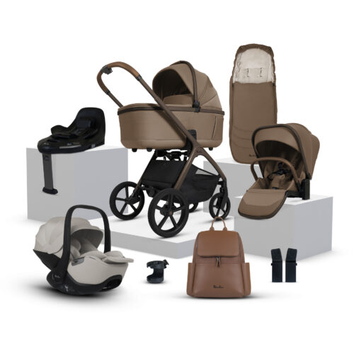 Silver Cross Cove Ultimate Travel System Bundle inc Glide Plus & Base Plus 360 – Maple