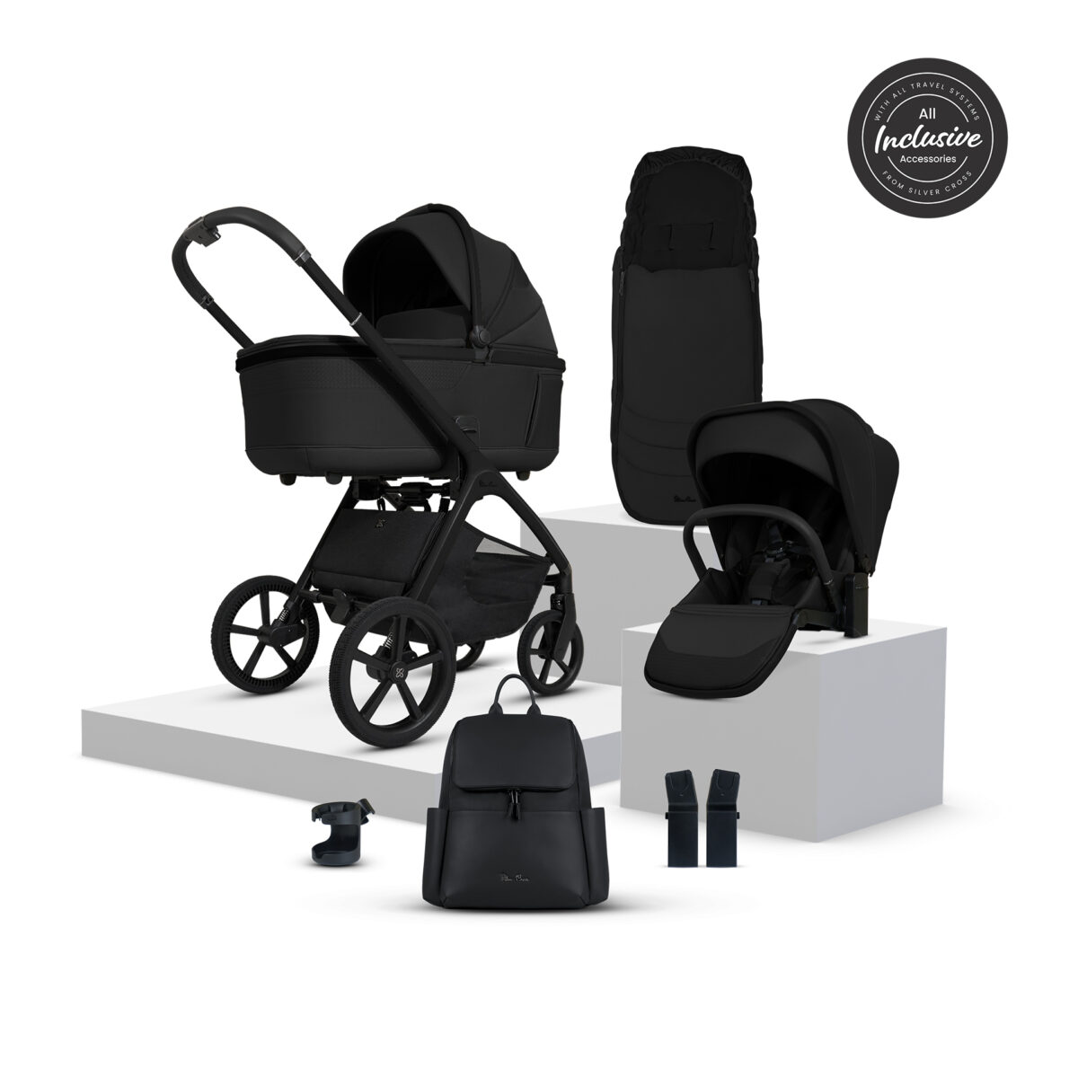 Silver Cross Cove Pushchair Bundle with Accessories – Onyx 12