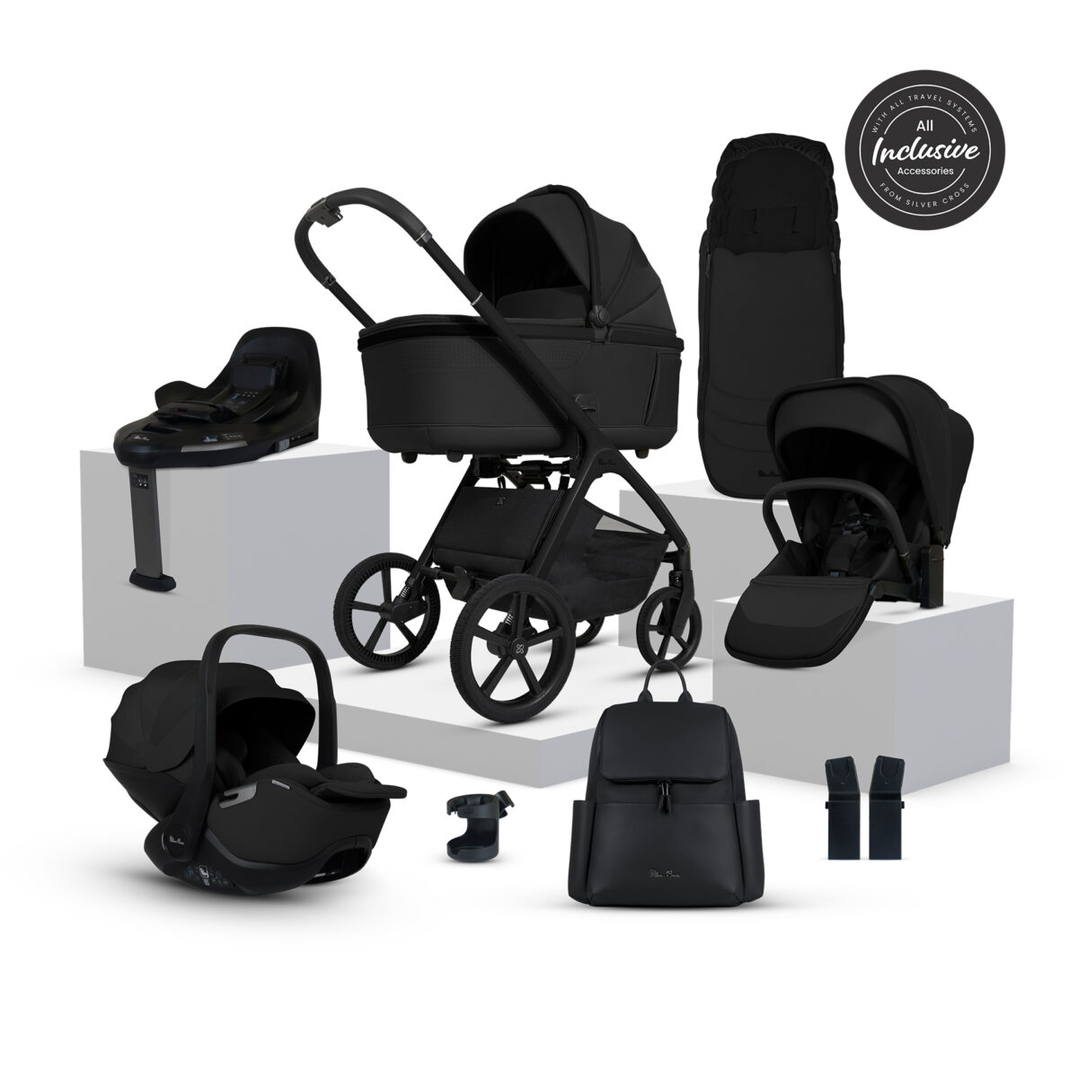 Silver Cross Cove Ultimate Travel System Bundle inc Glide Plus & Base Plus 360 – Onyx 11