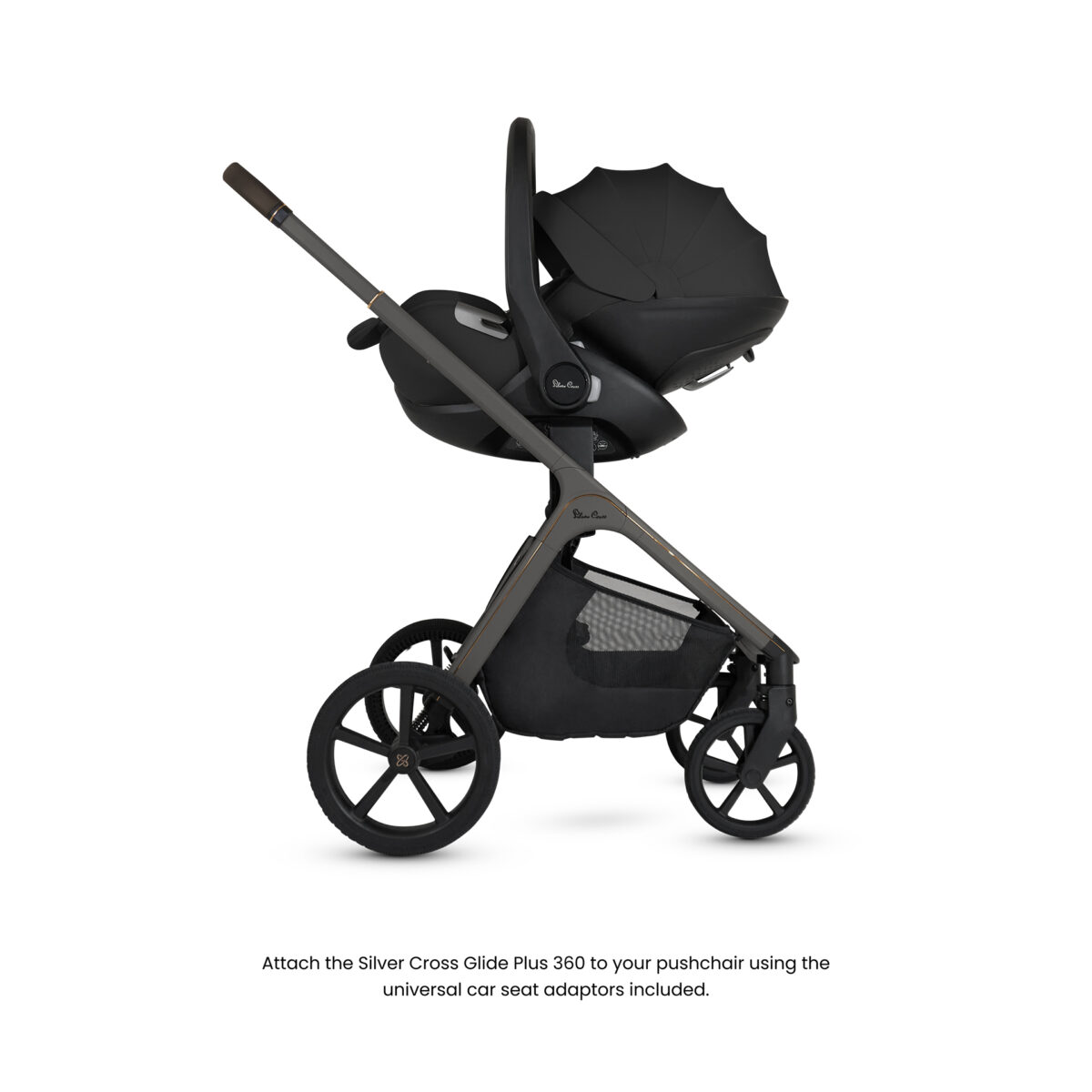 Silver Cross Cove Ultimate Travel System Bundle inc Glide Plus & Base Plus 360 – Onyx 7