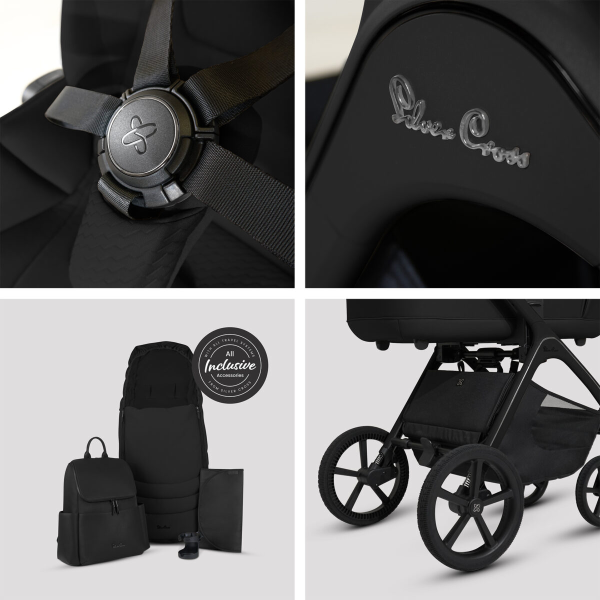 Silver Cross Cove Ultimate Travel System Bundle inc Glide Plus & Base Plus 360 – Onyx 5