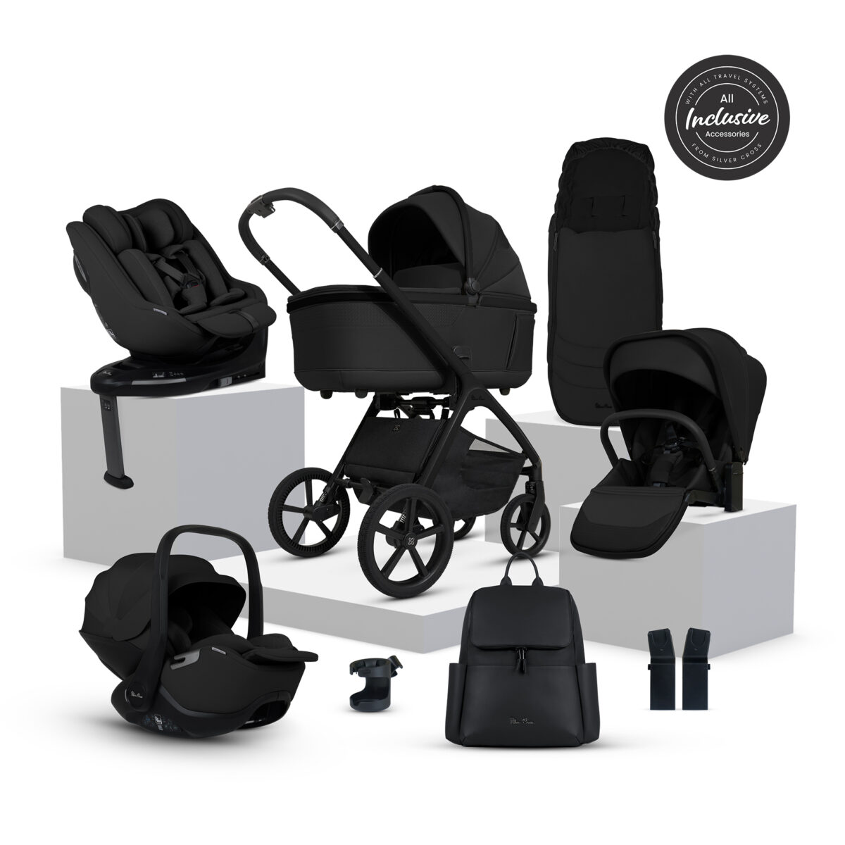 Silver Cross Cove Ultimate 360 Family Bundle inc Glide Plus, Approach Plus & Base Plus 360 – Onyx 2