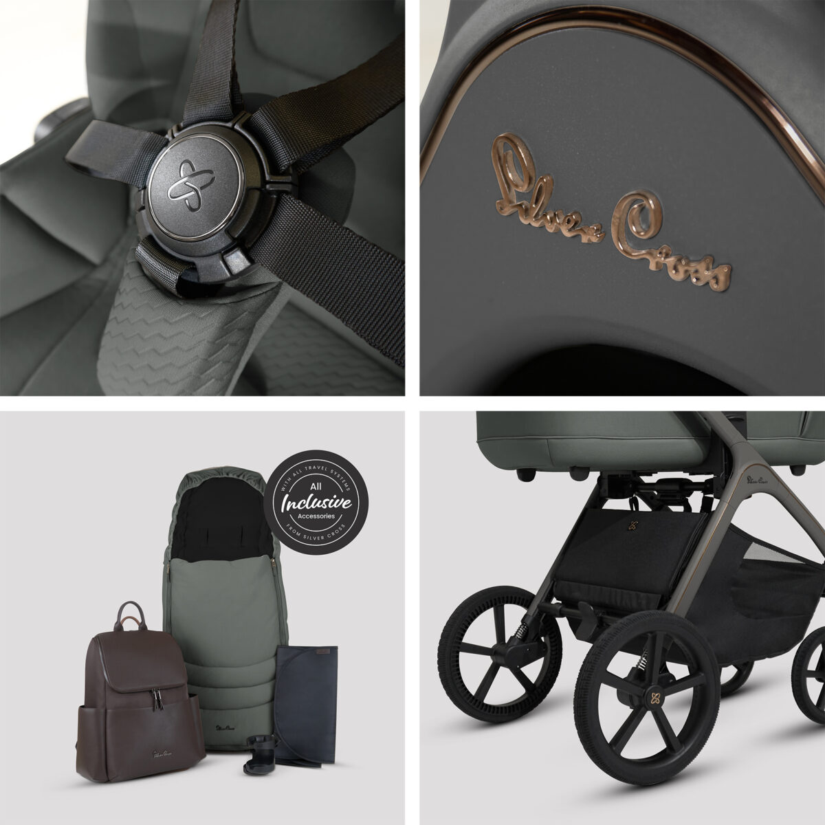Silver Cross Cove Pushchair Bundle with Accessories – Pewter 7