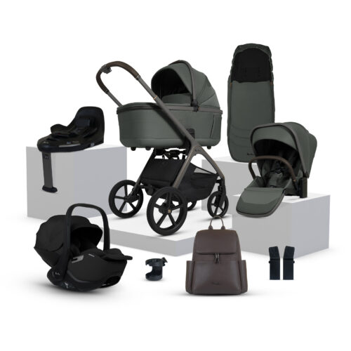 Silver Cross Cove Ultimate Travel System Bundle inc Glide Plus & Base Plus 360 – Pewter