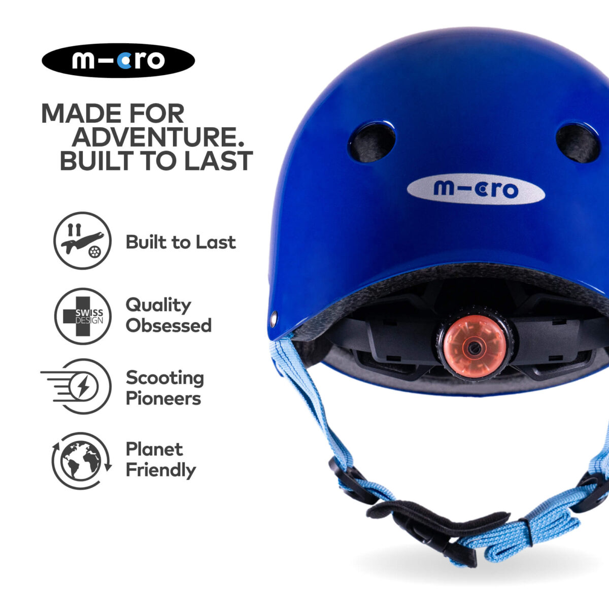 Micro Scooters Glossy Helmet | Small 48-54cm – Blue 2