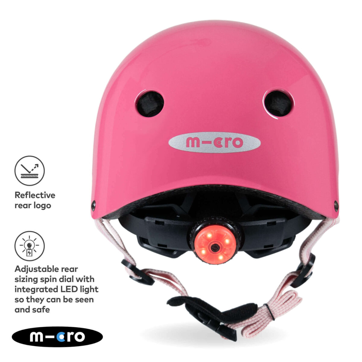 Micro Scooters Glossy Helmet | Small 48–54 cm – Pink 4