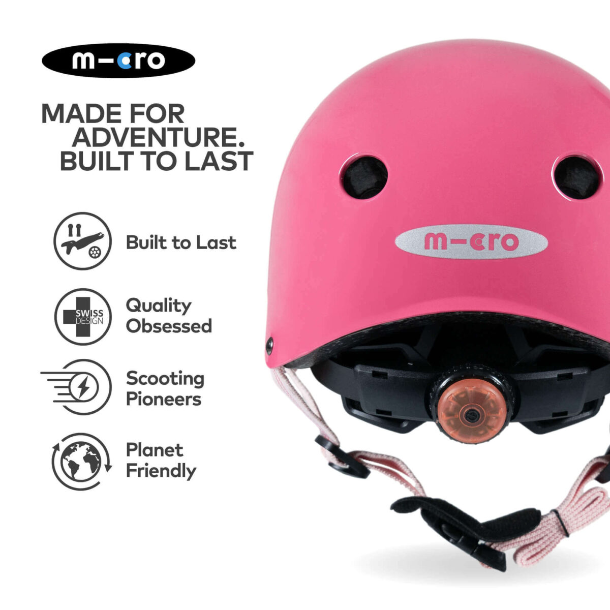 Micro Scooters Glossy Helmet | Small 48–54 cm – Pink 2